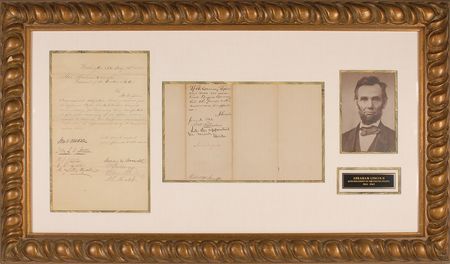 Lot #143 Abraham Lincoln Endorsement - Image 1