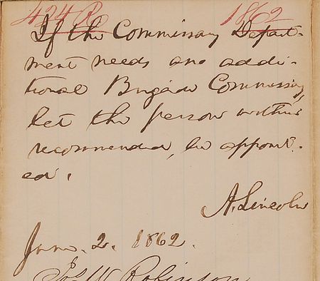 Lot #143 Abraham Lincoln Endorsement - Image 2