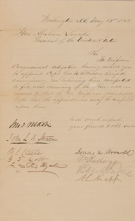 Lot #143 Abraham Lincoln Endorsement - Image 3
