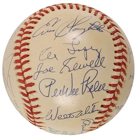 Lot #1488 Baseball Hall of Famers Baseball - Image 2
