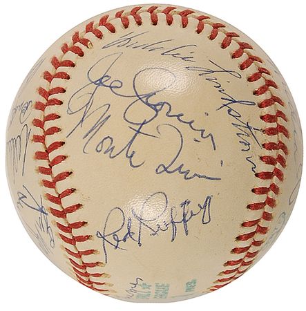 Lot #1488 Baseball Hall of Famers Baseball - Image 4