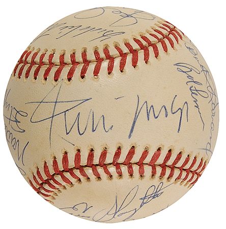 Lot #1488 Baseball Hall of Famers Baseball - Image 5