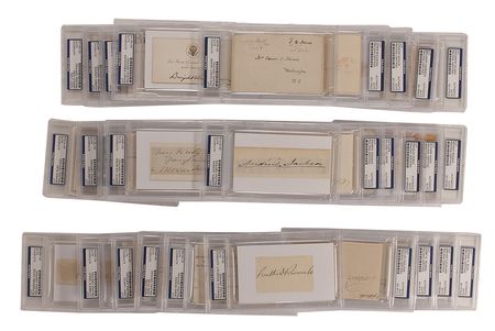 Lot #198 US Presidents: Thirty-three former Commanders-in-chief, including an envelope addressed by Washington - Image 3