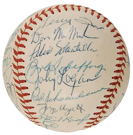 Lot #1598 Milwaukee Braves Baseball - Image 1