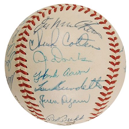 Lot #1598 Milwaukee Braves Baseball - Image 2