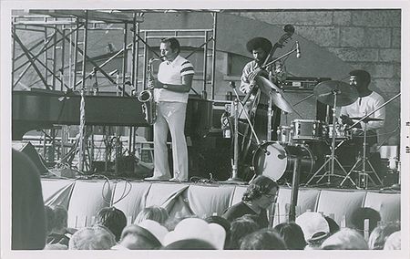 Lot #1016 Newport Jazz Festival: Miles Davis headlines the 1975 Newport Jazz Festival - Image 1
