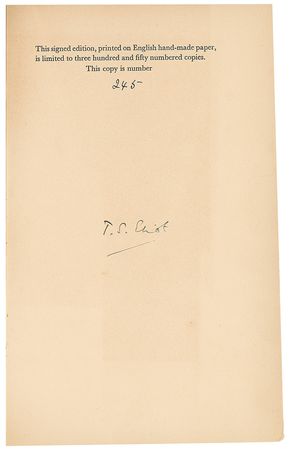 Lot #725 T. S. Eliot Book - Image 1
