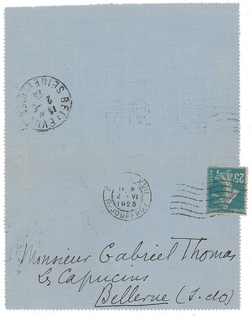Lot #712 Maurice Denis Handwritten Letter Signed - Image 2