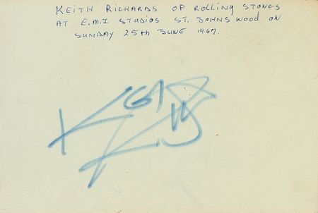 Lot #1021 Rolling Stones: Jagger and Richards Signatures - Image 2