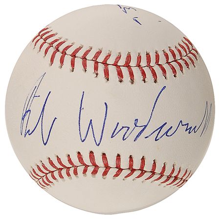 Lot #507 Watergate: Woodward and Bernstein Baseball - Image 2