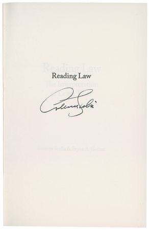 Lot #501 Supreme Court: Antonin Scalia - Image 1