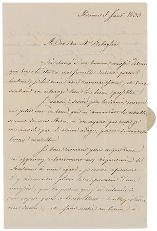 Lot #404 Napoleon’s Sisters Handwritten Letter Signed and Signed Document - Image 2