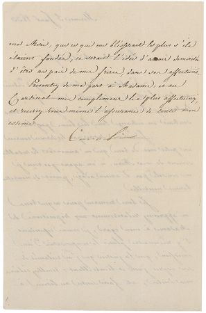 Lot #404 Napoleon’s Sisters Handwritten Letter Signed and Signed Document - Image 3