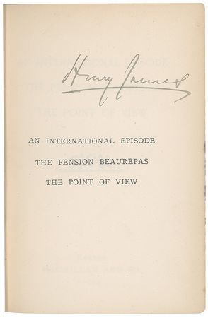 Lot #761 Henry James Book - Image 1