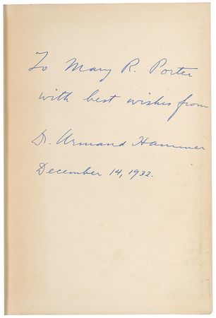 Lot #475 Armand Hammer - Image 1