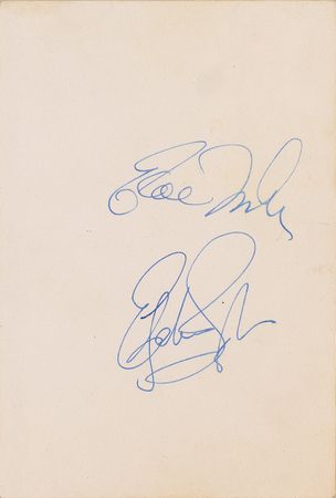 Lot #1250 Elizabeth Taylor and Eddie Fisher Signatures - Image 1