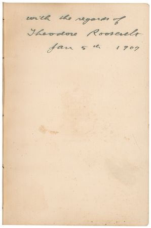 Lot #174 Theodore Roosevelt: Roosevelt?s 1906 Message to Congress, signed as president - Image 1
