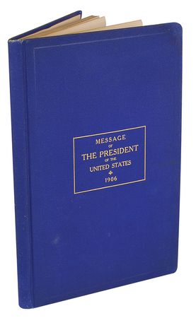 Lot #174 Theodore Roosevelt: Roosevelt?s 1906 Message to Congress, signed as president - Image 2
