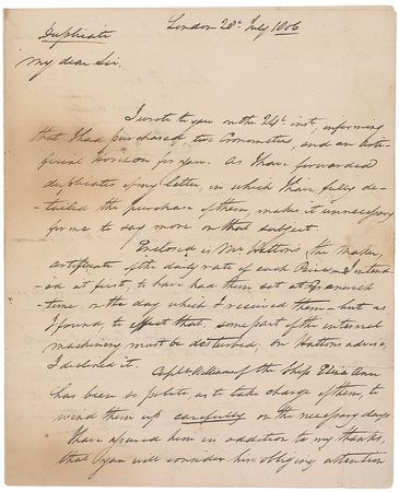 Lot #509 William Bainbridge Handwritten Letter Signed - Image 1