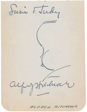 Lot #1220 Alfred Hitchcock Sketch - Image 1
