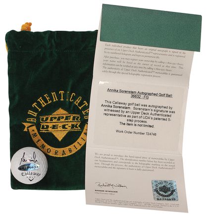 Lot #1632 Annika Sorenstam - Image 2