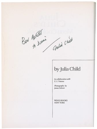 Lot #464 Julia Child Book - Image 1