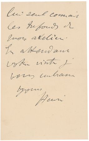 Lot #845 Henri de Toulouse-Lautrec: “My friend Robin…is the only one who knows the bowels of my atelier” - Image 2