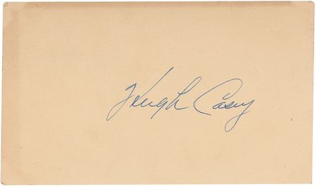 Lot #1519 Hugh Casey Signature - Image 1