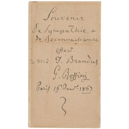 Lot #962 Gioachino Rossini: Incredible twice-signed 1867 portrait of Rossini - Image 2