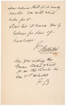Lot #19 Daniel Butterfield Handwritten Letter Signed - Image 2