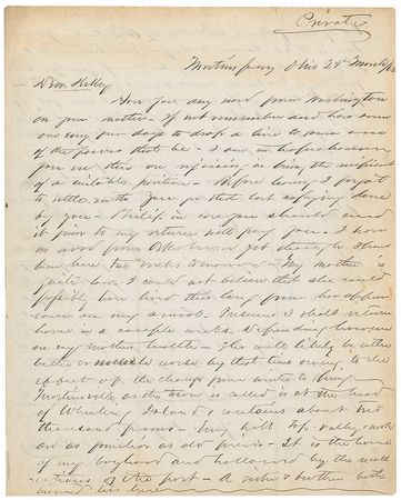 Lot #97 Union Soldier: “I have seen to Lincoln’s Emancipation & colonization policy and the people have a more intense hatred towards Eastern Virginia than even the Southereners for the Yankees” - Image 1