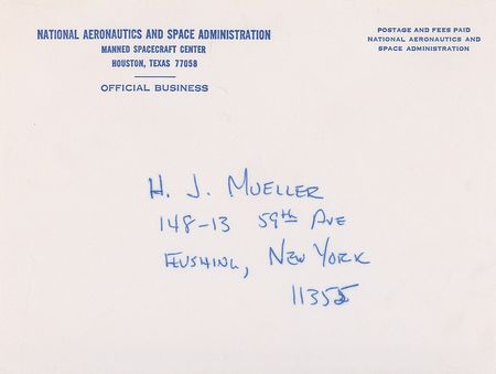 Lot #581 Neil Armstrong: Holographic Apollo 11 postcard from the first man on the moon - Image 3
