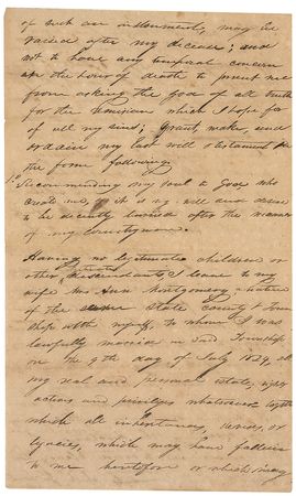 Lot #455 William Barret Travis: Travis draws up a will for an early Texan settler as he defends the interests of Anglo-Americans against the Mexican government - Image 3