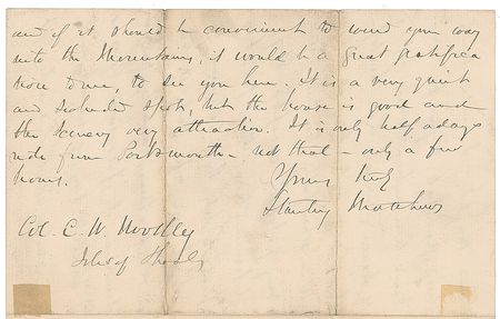 Lot #446 Supreme Court: Stanley Matthews: A Supreme Court Justice responds to a malicious report concerning his appointment involving “Gen. Garfield” and “Prest. Hayes” - Image 3