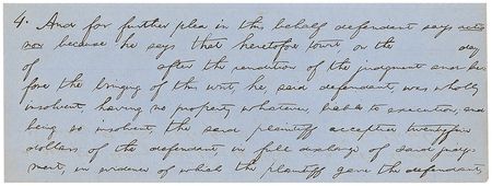 Lot #144 Abraham Lincoln: Fabulous 1852 Lincoln handwritten legal brief - Image 1