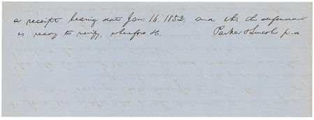 Lot #144 Abraham Lincoln: Fabulous 1852 Lincoln handwritten legal brief - Image 2