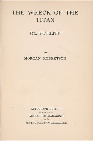 Lot #128 The Wreck of the Titan or Futility - Image 2