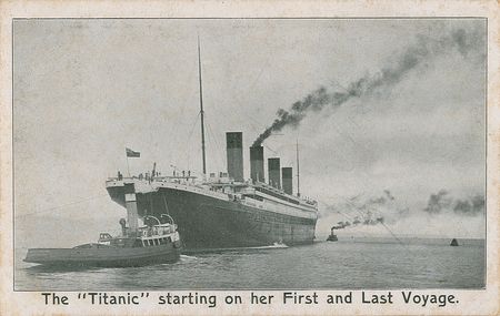 Lot #256 Titanic Starting on her First and Last Voyage - Image 1