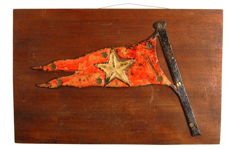 Lot #53 Titanic Life Boat Flag