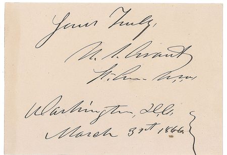 Lot #128 U. S. Grant Signature - Image 2