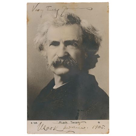 Lot #702 Samuel L. Clemens Signed Photograph - Image 1