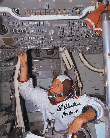 Lot #645 Al Worden Signed Photograph - Image 1