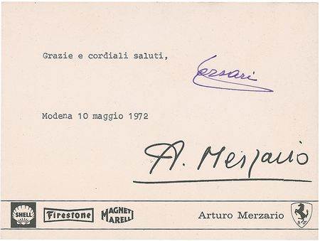 Lot #1412 Enzo Ferrari: Iconic automobile designer - Image 1