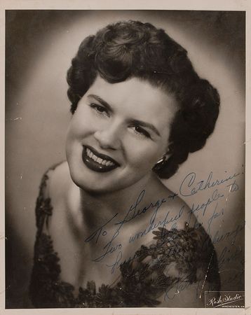 Lot #968 Patsy Cline: Scarce portrait inscribed to Cline?s wedding guests - Image 1