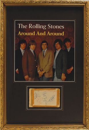Lot #985 Rolling Stones: Vintage set of original Stones signatures - Image 2