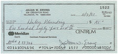Lot #1489 Julius Erving - Image 1