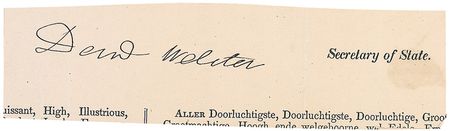 Lot #470 Daniel Webster Signature - Image 2