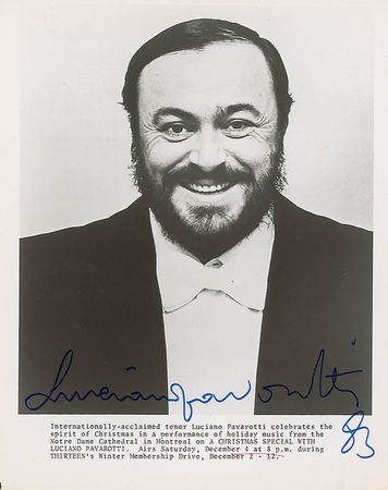 Lot #1156 Luciano Pavarotti Signed Photographs - Image 1