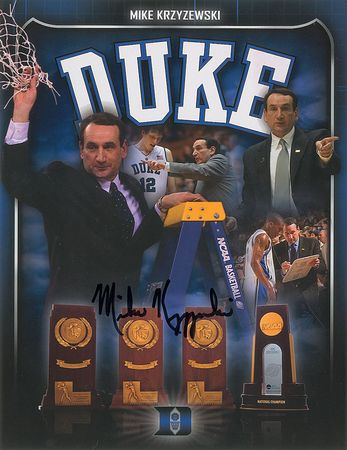 Lot #1516 Mike Krzyzewski Signed Photographs - Image 2