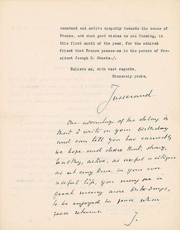 Lot #317 Jean Jules Jusserand - Image 1